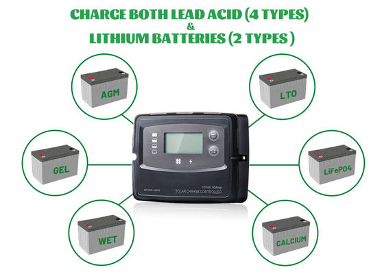 Intelligent 5 Stage Charging 20A Marine Solar Charge Controller Dengan BMS Wake Up