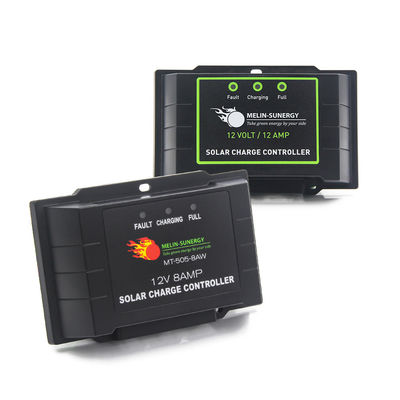 Compact PWM Solar Charge Controller Regulator 8A 12V 24V Lifepo4 Solar Charge Controller
