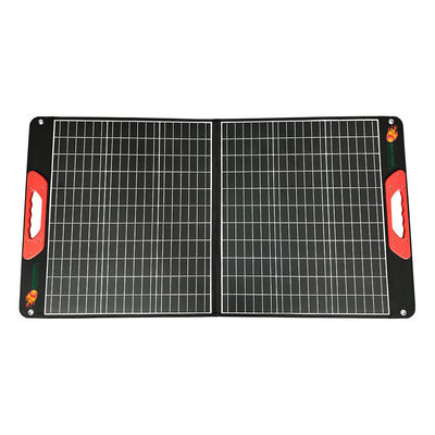 Harga yang bagus Panel Surya Lipat Portabel 120 Watt dengan Efisiensi 22% dan Output 6A untuk Pengisian Baterai Surya RV Luar Ruangan on line