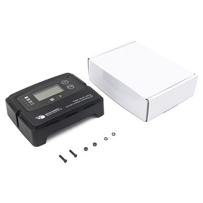 Black Digital Solar Charge Controller 15A Smart Solar Regulator Untuk Baterai Lithium