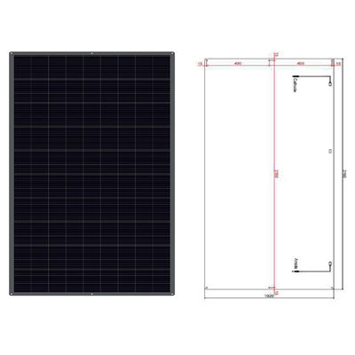 Harga yang bagus 100w Panel Surya Semi Fleksibel 12V MC4 Output Panel Surya Fleksibel Untuk Karavan on line