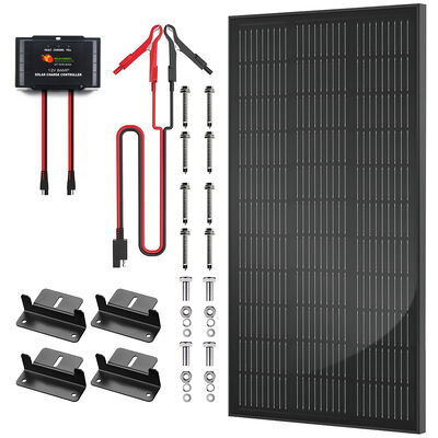 Harga yang bagus 100W RV Solar System RV Solar Charging Kit Renewable Energy Source for Mobile Homes and Camping Equipment capable for charging 12V AGM ,GEL ,WET and LiFePO4 battery on line