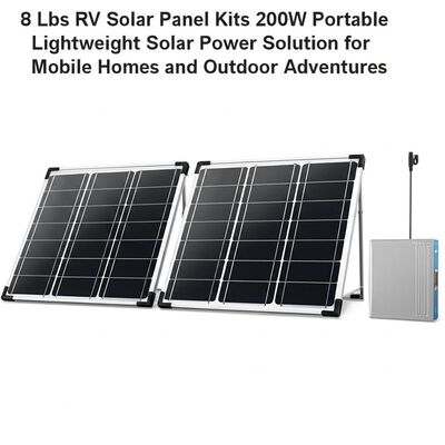 Harga yang bagus 8 Lbs RV Solar Panel Kits 200W Portable Lightweight Solar Power Solution for Mobile Homes and Outdoor Adventures on line
