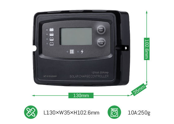 20A 12V 24V Smart PWM Digital Solar Charge Controller Untuk Panel Surya Baterai LiFePO4