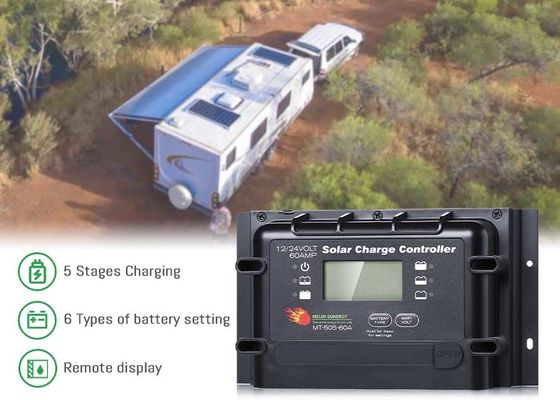 Kontroler Daya Surya Digital 12V 24V PWM dengan BMS Wake Up