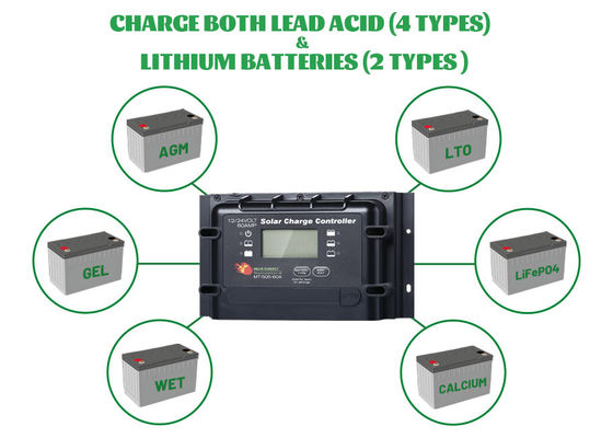 Harga yang bagus Intelligent Black PWM Solar Regulator 60A IP22 Dengan Remote Display on line