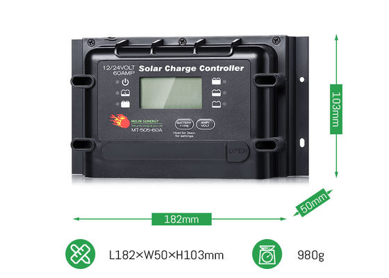 Harga yang bagus 12V 24V 60A Heavy Duty Digital Solar System Regulator Dengan Daya PV Max 2280W on line
