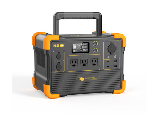 Kompak LFP Lithium Battery Solar Generator Portable Dengan Inverter 1200W Dan Baterai 614Wh