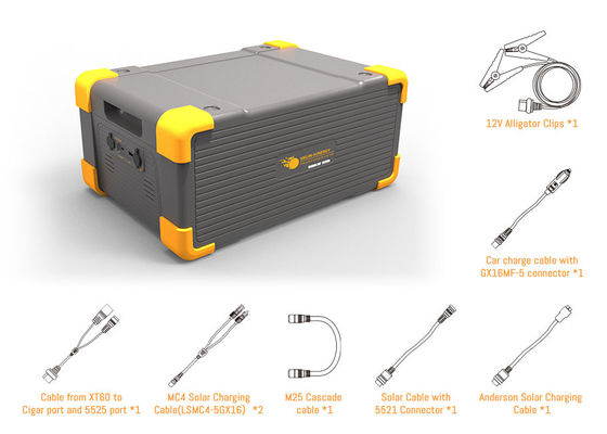 Harga yang bagus 3072Wh Baterai Generator Portable Eksternal LiFePO4 Pembangkit Listrik Tenaga Surya Portable on line