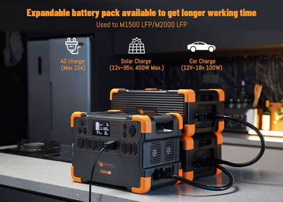 Harga yang bagus LiFePO4 Generator Portable Battery Pack Stasiun Listrik Isi Ulang Dengan Kapasitas 3072Wh on line