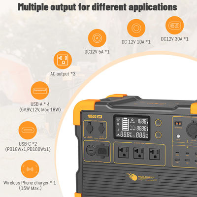 Harga yang bagus Generator Surya UPS 2200W dengan Baterai Lithium LFP 1536Wh, Input Panel Surya 600W, dan Waktu Pengisian Daya 2 Jam on line