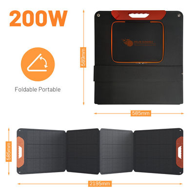 Harga yang bagus Panel Surya Lipat Portable 12V 200W Monocrystalline Silicon Panel Surya IP65 on line