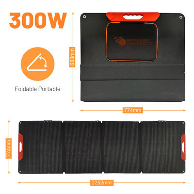 Harga yang bagus ETFE IP65 300W Lipat Panel Surya Kit 4X75W Portable Suitcase Panel Surya on line